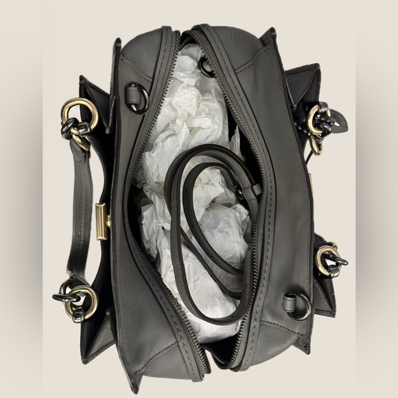 Coach Dreamer Mixed 33094 Leather Heather Grey/ Silver Bag - Picture 3 of 11